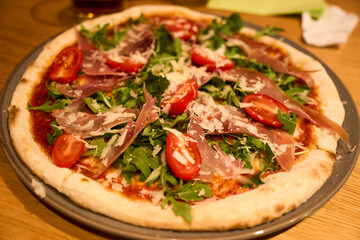 pizza with vegetables