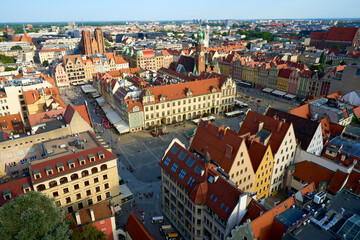 Fototapeta na wymiar view of old city , Wrocław poland