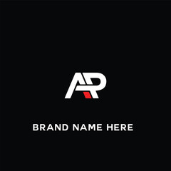 AP logo. A P design. White AP letter. AP, A P letter logo design. Initial letter AP linked circle uppercase monogram logo R letter logo vector design. 