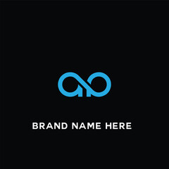 AP logo. A P design. White AP letter. AP, A P letter logo design. Initial letter AP linked circle uppercase monogram logo R letter logo vector design. 