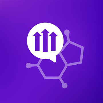 growth hormone icon, vector design