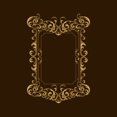 vector ornaments in vintage and classic style for wedding invitations, decorations or greeting cards