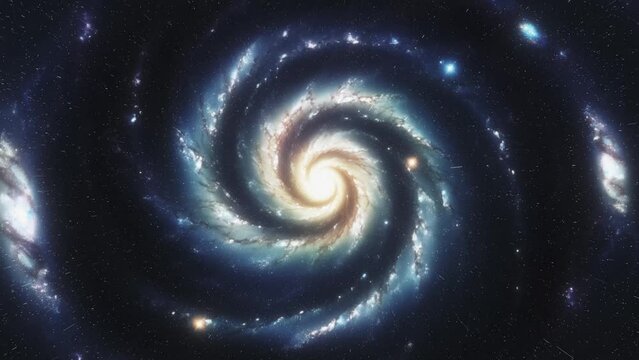 A large spiral galaxy.