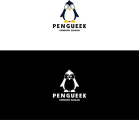 Penguin Animal Logo in Vector