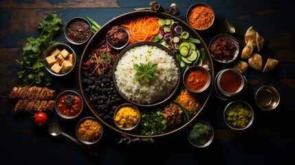 Obraz na płótnie Canvas World Food Fusion: Global Culinary Delights