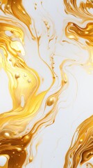 Seamless Liquid Marble Surface with Gold Detailed Texture
