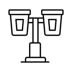 Grab this carefully designed icon of street lights in modern style