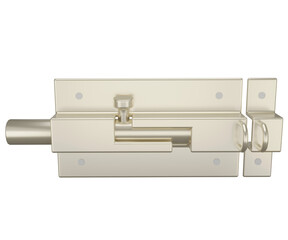 3d rendering stainless steel door latch
