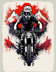 Uncover the World of Mountain Biking with Our Collection of Exquisite Art and Design Pieces for All, PS & generative AI