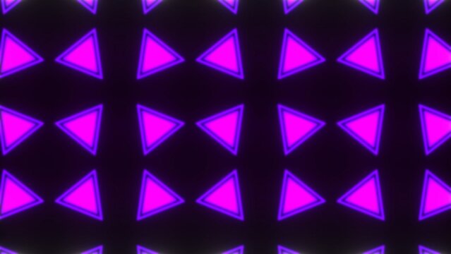 Rotating Colorful Glowing Triangles Animated Background (Loopable)