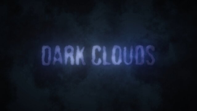 Dark Stormy Thunder Clouds Title Intro