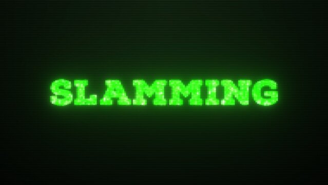 Digital Slamming Distorted Text Title Intro