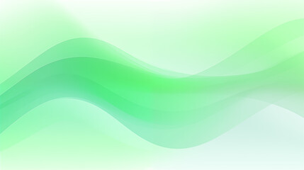 Vivid Green Abstract Light Flowing Background