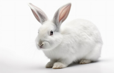 Rabbit on a white background