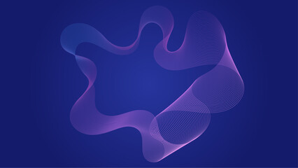 Blue and purple violet abstract digital equalizer sound wave line element