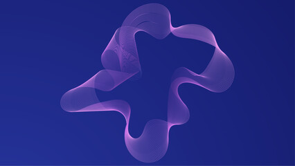 Blue and purple violet vector soundwave vibrant background design