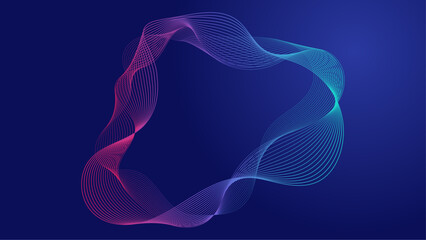 Blue and purple violet soundwave background