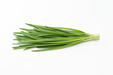 Fototapeta premium 白背景にニラ