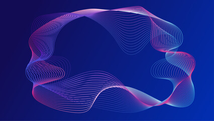Blue and purple violet vector soundwave vibrant background design