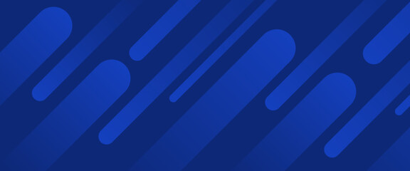 Blue vector abstract background with simple geometric shapes