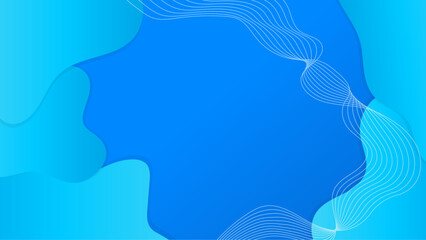 Blue vector abstract creative background in minimal and simple trendy style