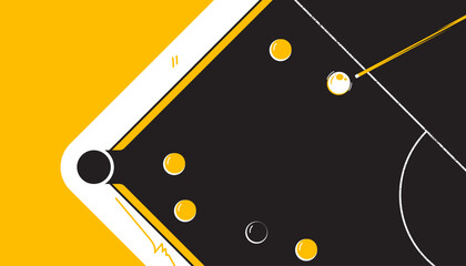Snooker abstract background design. The sports concept