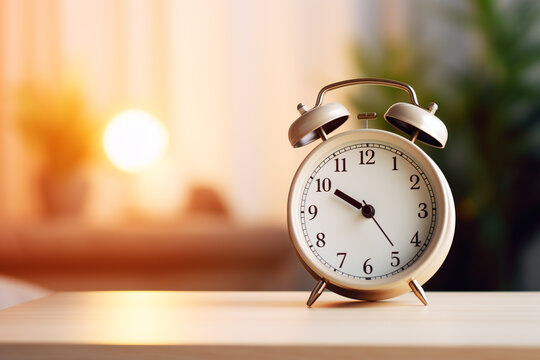 Minimalistic white alram clock