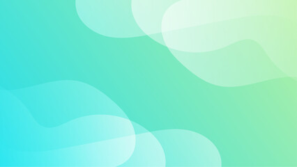 Green and white vector minimalist simple abstract geometric background