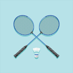 sports racket design with blue background