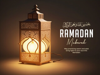 Islamic holiday banner template. Beautiful muslim invitation with ramadan. Ramadan mubarak. Religion background. 