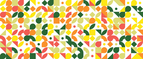 Colorful colourful vector modern banners with abstracts shapes geometric mosaic