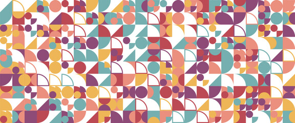 Colorful colourful vector modern banners with abstracts shapes geometric mosaic