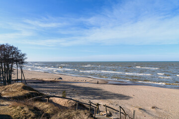 Baltic sea coast next to Jurkalne, Latvia.