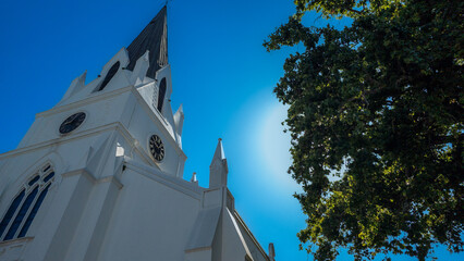 Pretty little church in Stellenbosch under the sun. South Africa.