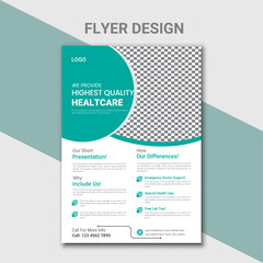 medical flyer template.
