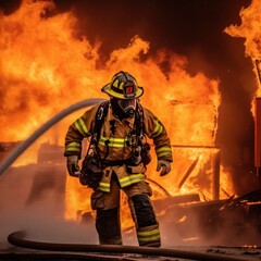 "Burning Passion for Safety: A Visual Ode to Firefighting