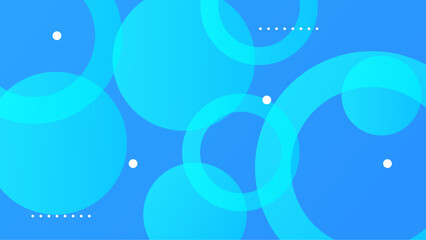 Blue background abstract art vector with shapes