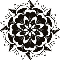 Mandalas floral abstract background.