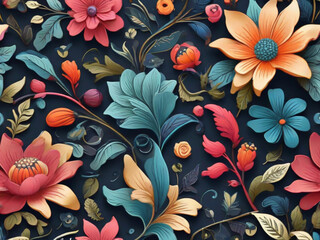 seamless floral pattern background