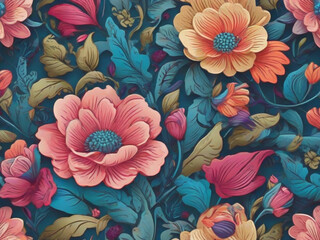 seamless floral pattern background