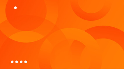 Orange vector abstract geometric shapes background
