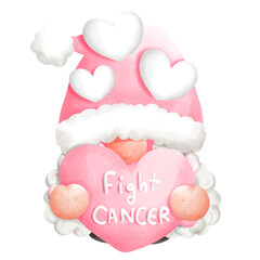 Pink October Gnome