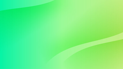 Green vector gradient abstract background with shapes elements