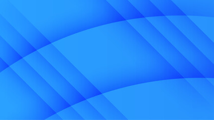 Blue vector gradient abstract background with shapes elements