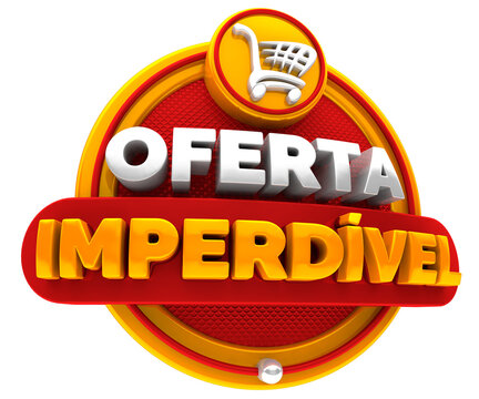 SELO 3D OFERTA IMPERD&Iacute;VEL
