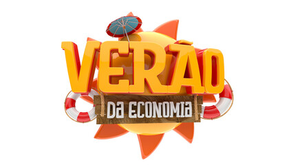 SELO 3D VERÃO DA ECONOMIA