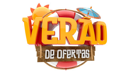 SELO 3D VERÃO DE OFETRAS