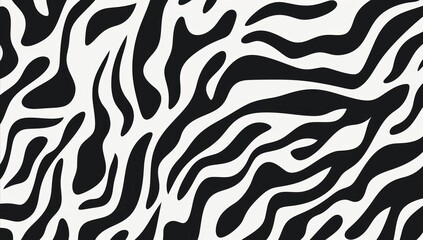 wavy zebra pattern wallpaper