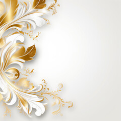abstract background with gold and white elements