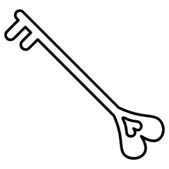 valentines line icon